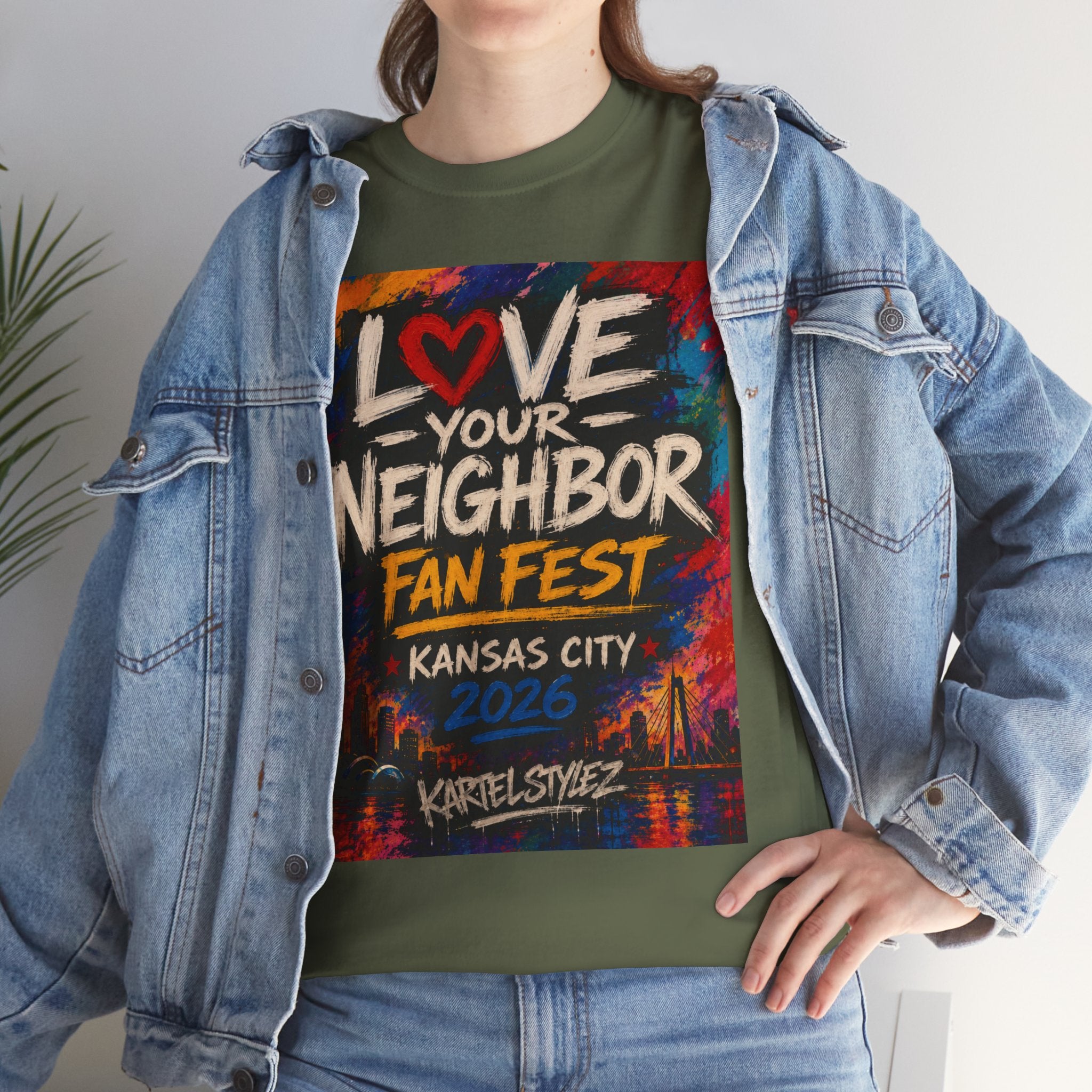 Love Your Neighbor Fan Fest Tee — Kansas City 2026
